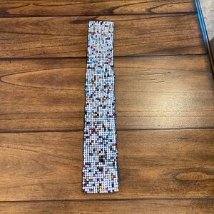 Vintage Boho Glass Bead Elastic
Stretch Belt